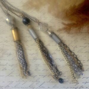 bullet shell tassel necklaces by french ostrich