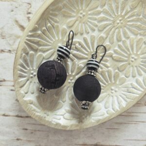 fun cork earrings by french ostrich