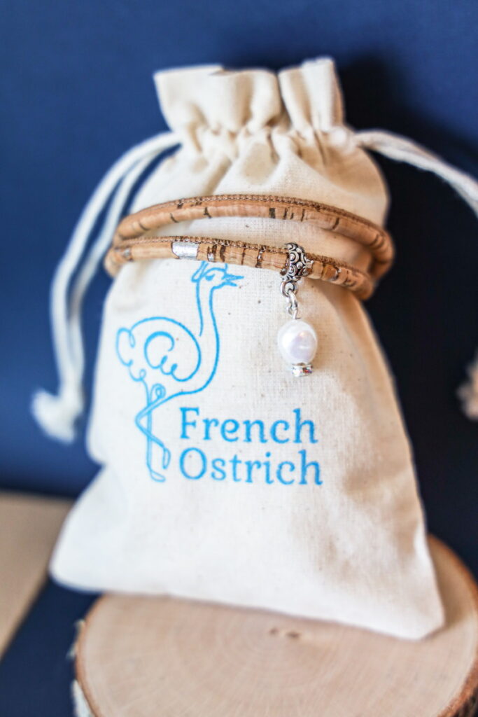French Ostrich Eclectic Handcrafted Jewelry