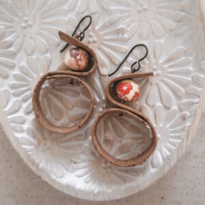 fun lightweight cork earrings by french ostrich