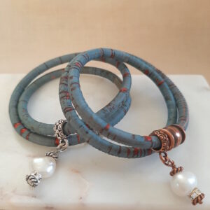 convertible necklace to bracelet by french ostrich