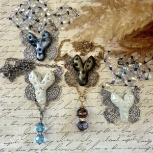 heart of a butterfly necklaces by french ostrich