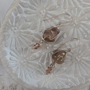 gem stone earrings by french ostrich