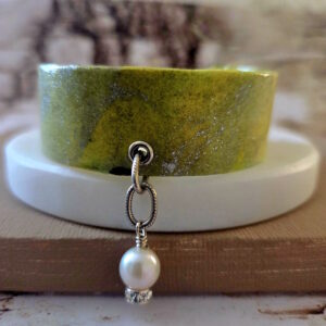 lime green cuff bracelet by french ostrich