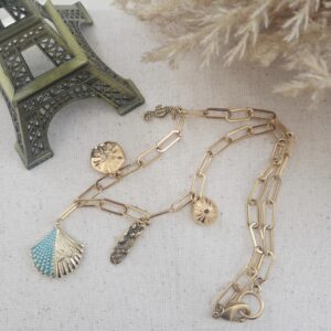 coastal charm necklace by french ostrich
