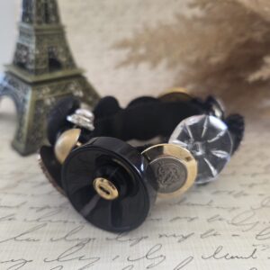 vintage button bracelet by french ostrich
