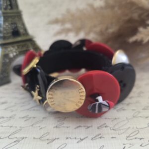 vintage button bracelet by french ostrich
