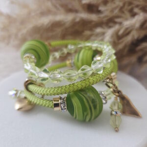 lime green wrap bracelet by french ostrich