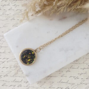 sparkly bezel necklace by french ostrich