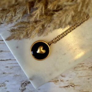 heart necklace by french ostrich