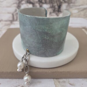 aqua cuff bracelet by french ostrich